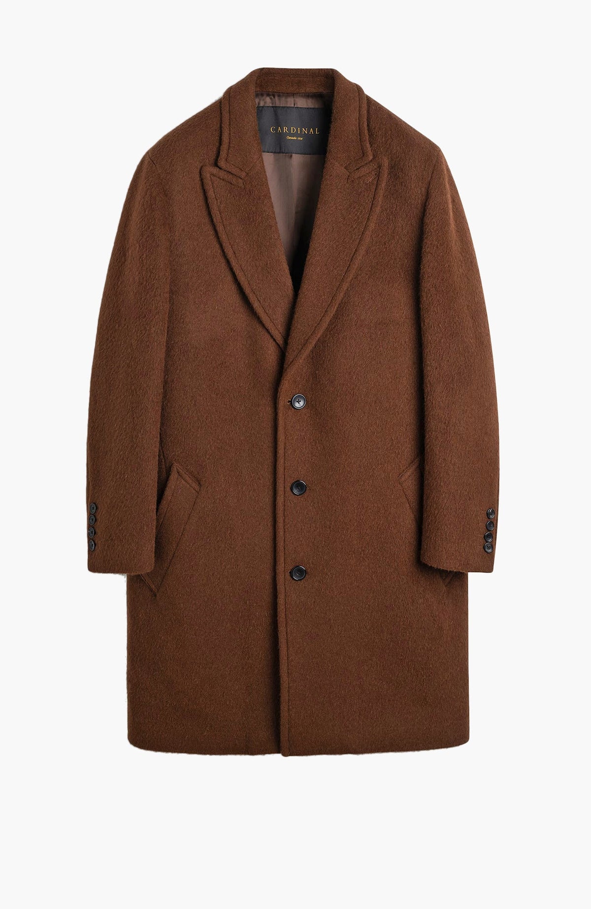 Mercury Wool And Alpaca Blend Topcoat - MENS - Cardinal of Canada-US-Mercury Wool And Alpaca Blend Topcoat