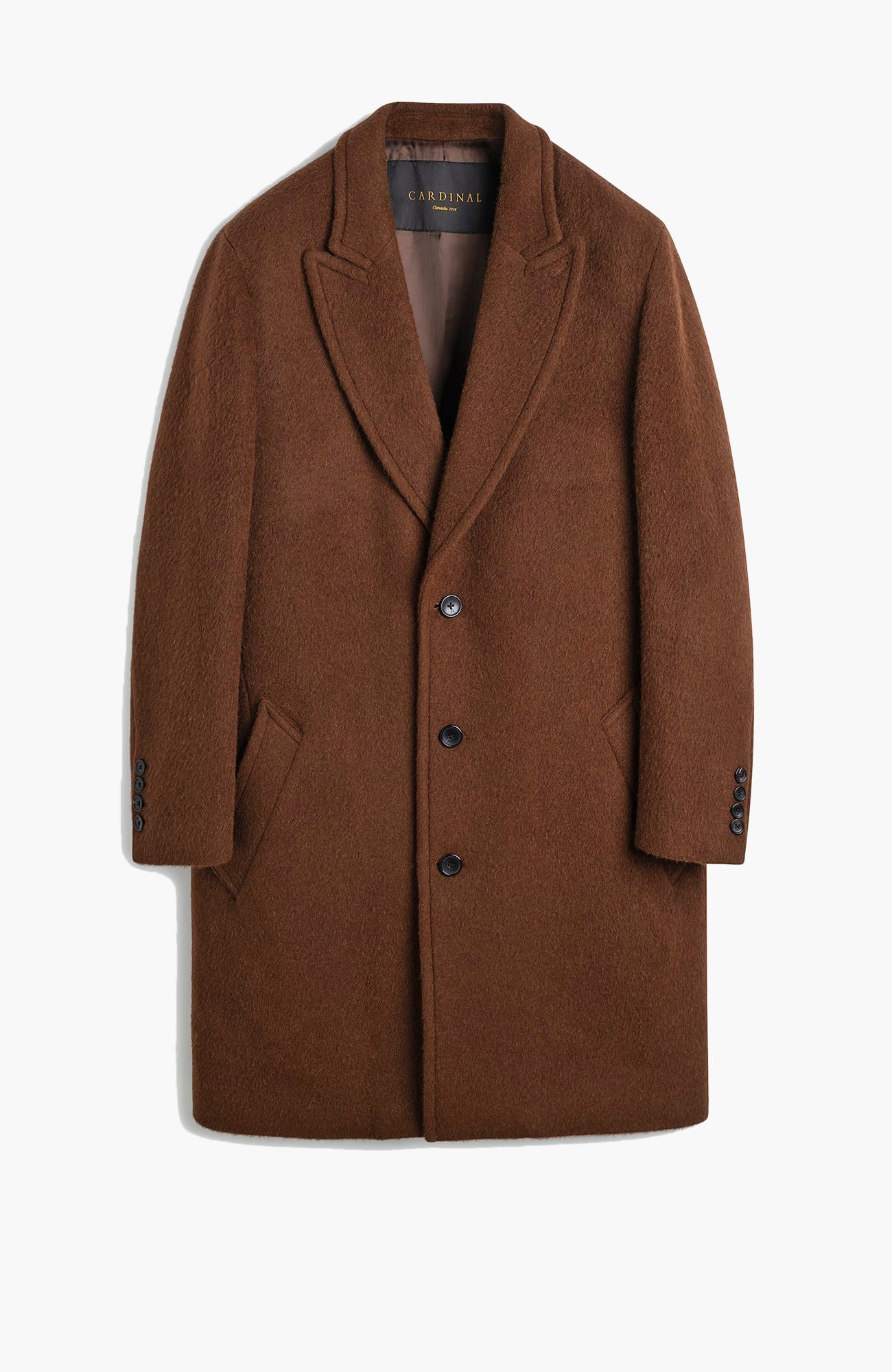 Mercury Wool And Alpaca Blend Topcoat - MENS - Cardinal of Canada-US-Mercury Wool And Alpaca Blend Topcoat