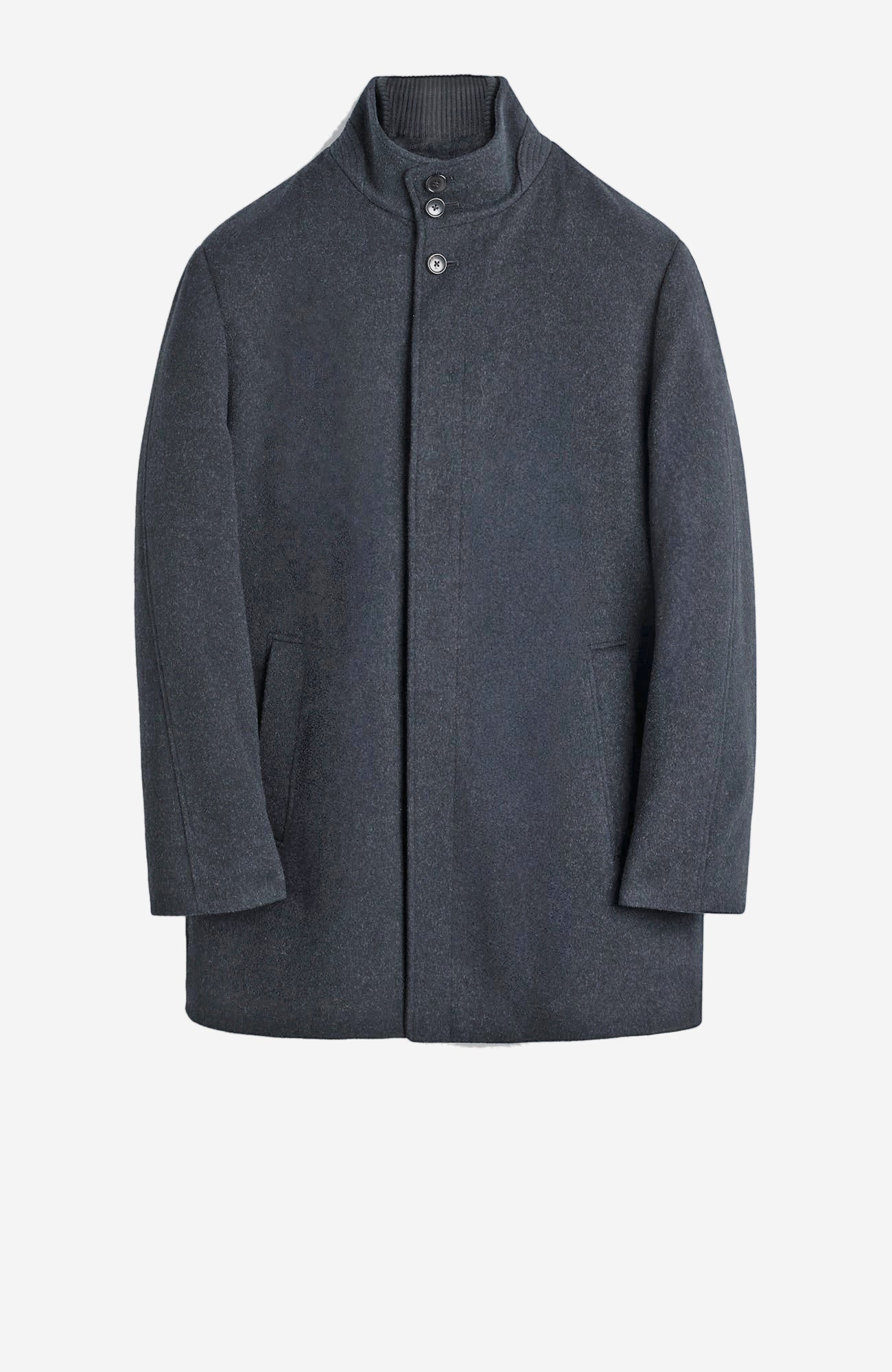 Mont - Royal Charcoal Wool & Cashmere Car Coat - Cardinal of Canada - US - Mont - Royal Charcoal Wool & Cashmere Car Coat