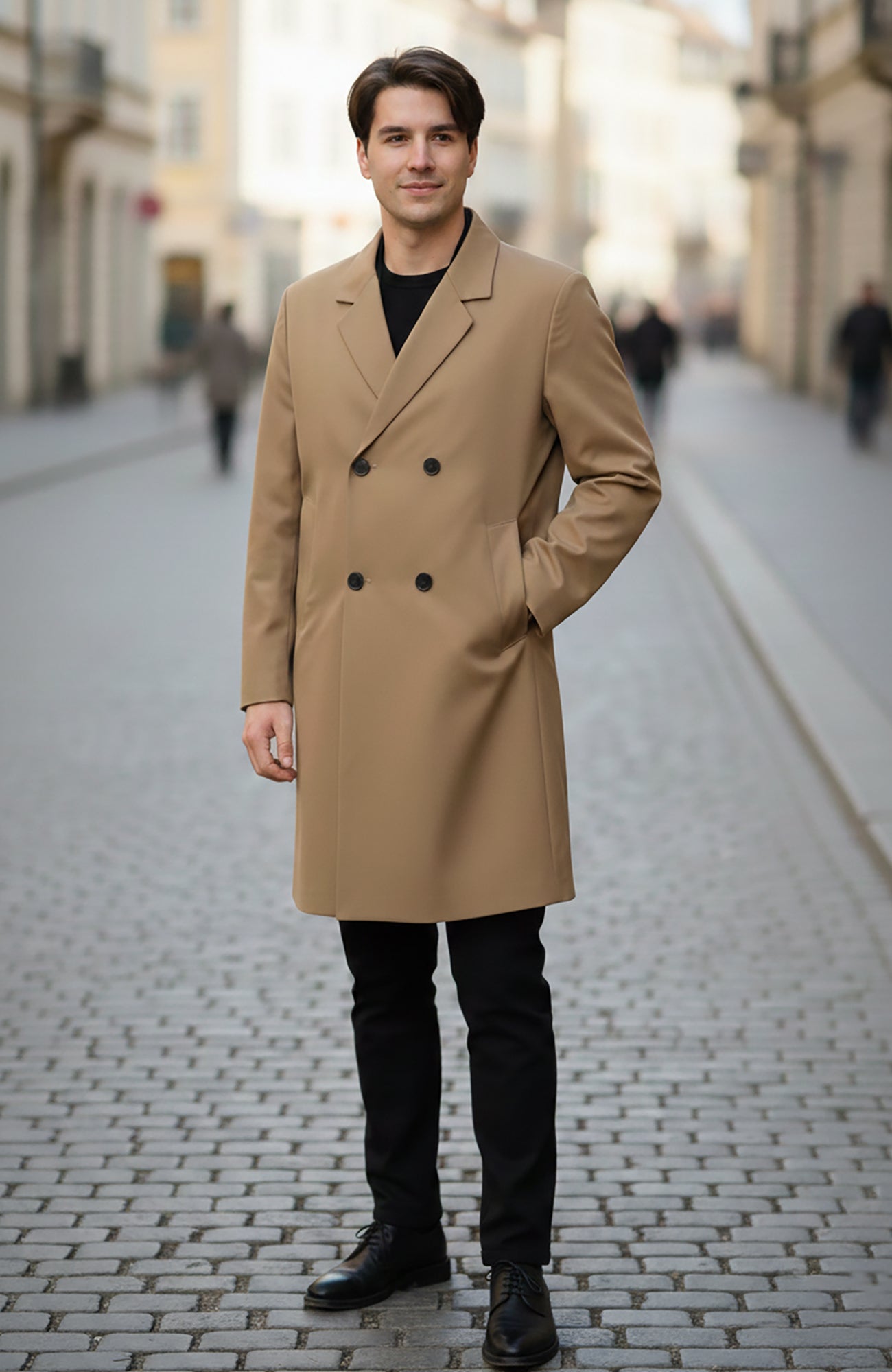 Scottsdale Double Breast Relaxed Topcoat