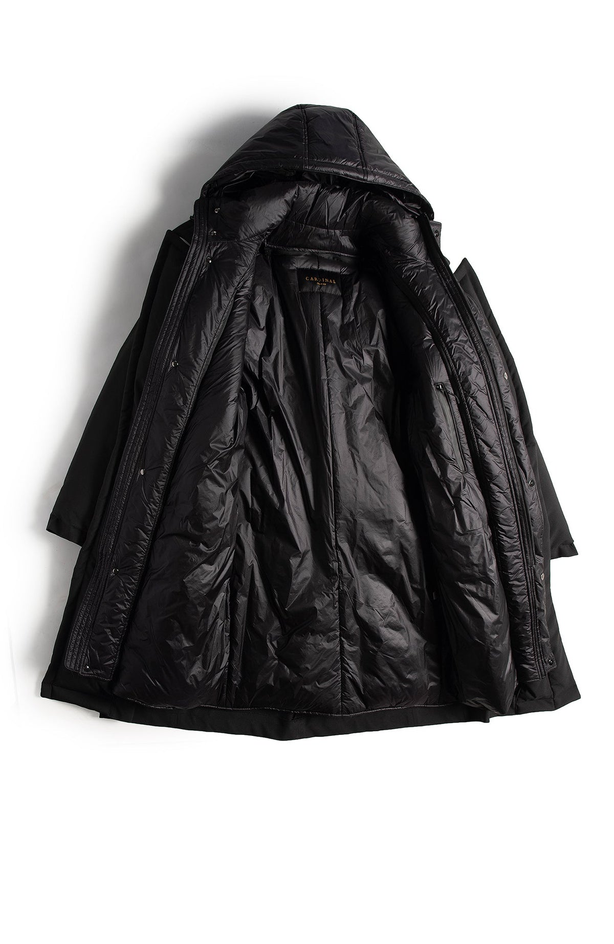 TYLER BLACK TRENCH COAT WITH PRIMALOFT - MENS - Cardinal of Canada-US-TYLER BLACK TRENCH COAT WITH PRIMALOFT - Cardinal of Canada-US-42 inch length