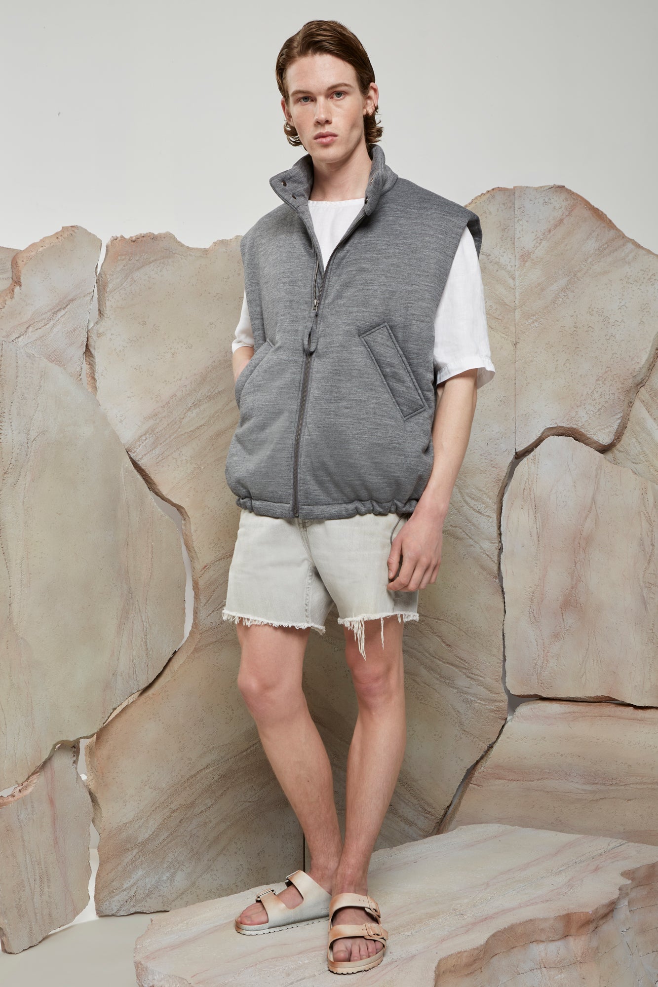 LIMITED EDITION: ROY GREY MELANGE VEST - Cardinal of Canada-US-LIMITED EDITION: ROY GREY MELANGE VEST