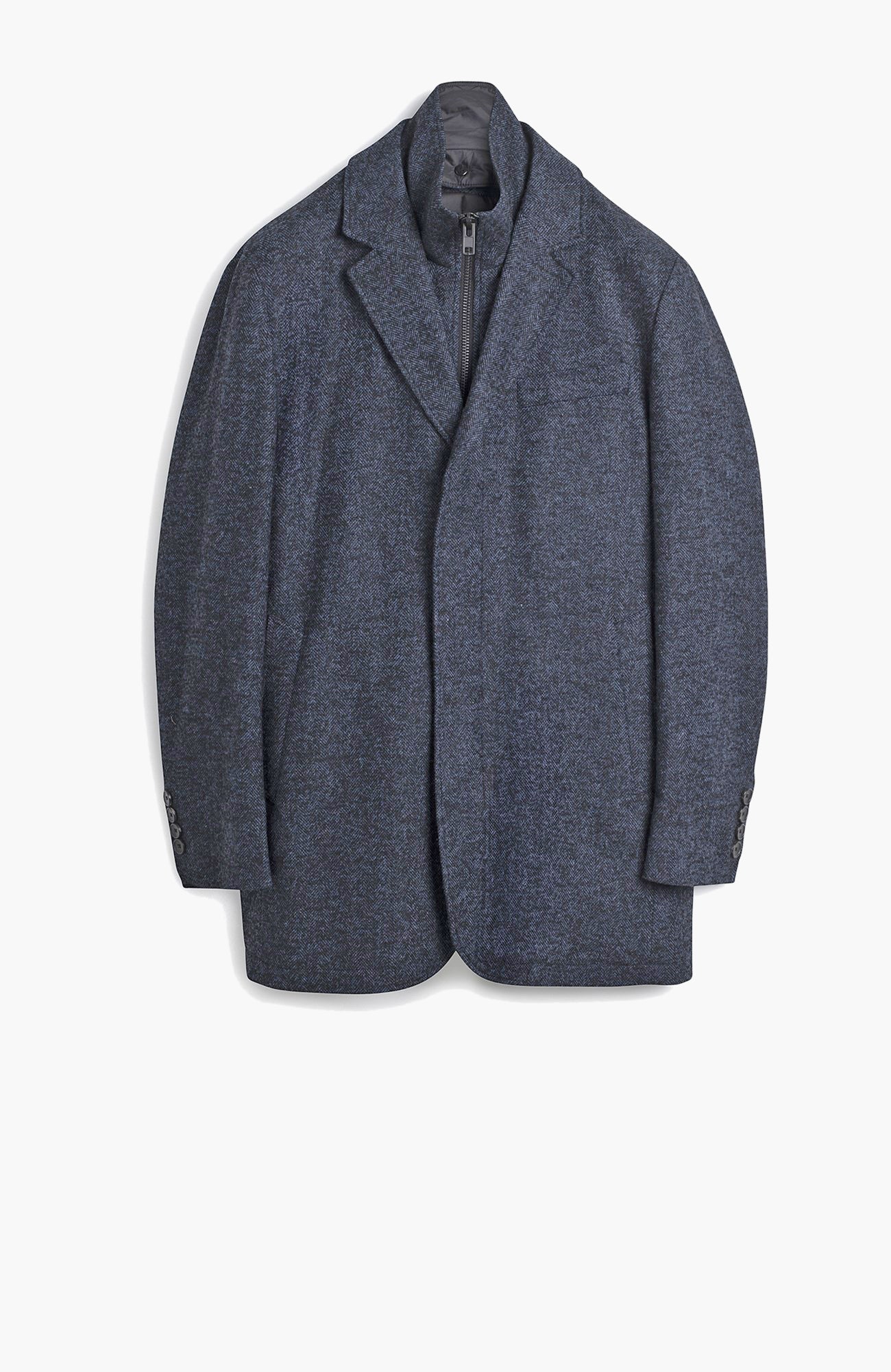 Bowie Navy Herringbone Jacket - MENS - Cardinal of Canada-US-Bowie Navy Herringbone Jacket