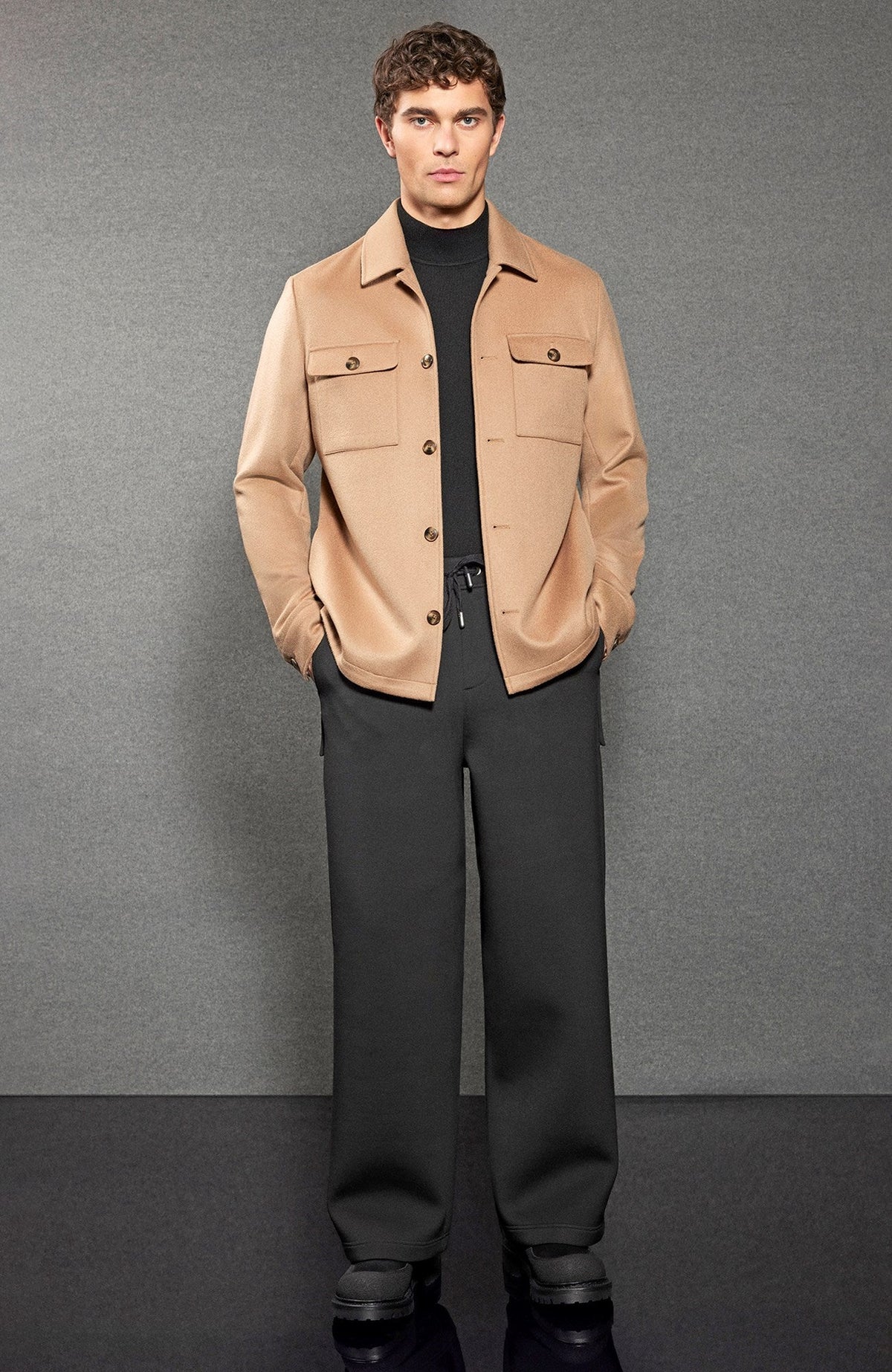Bryce Cashmere Shirt Jacket - MENS - Cardinal of Canada-US-Bryce Cashmere Shirt Jacket