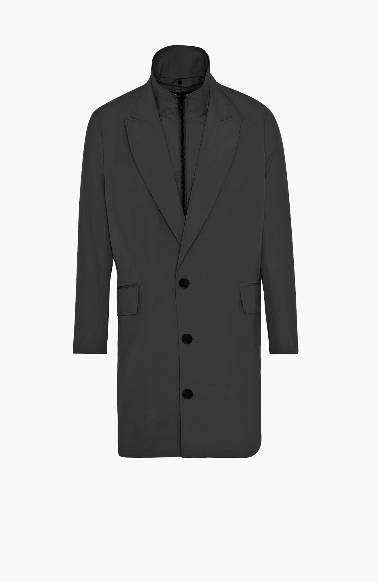 Fox Black Water Repellent Topcoat