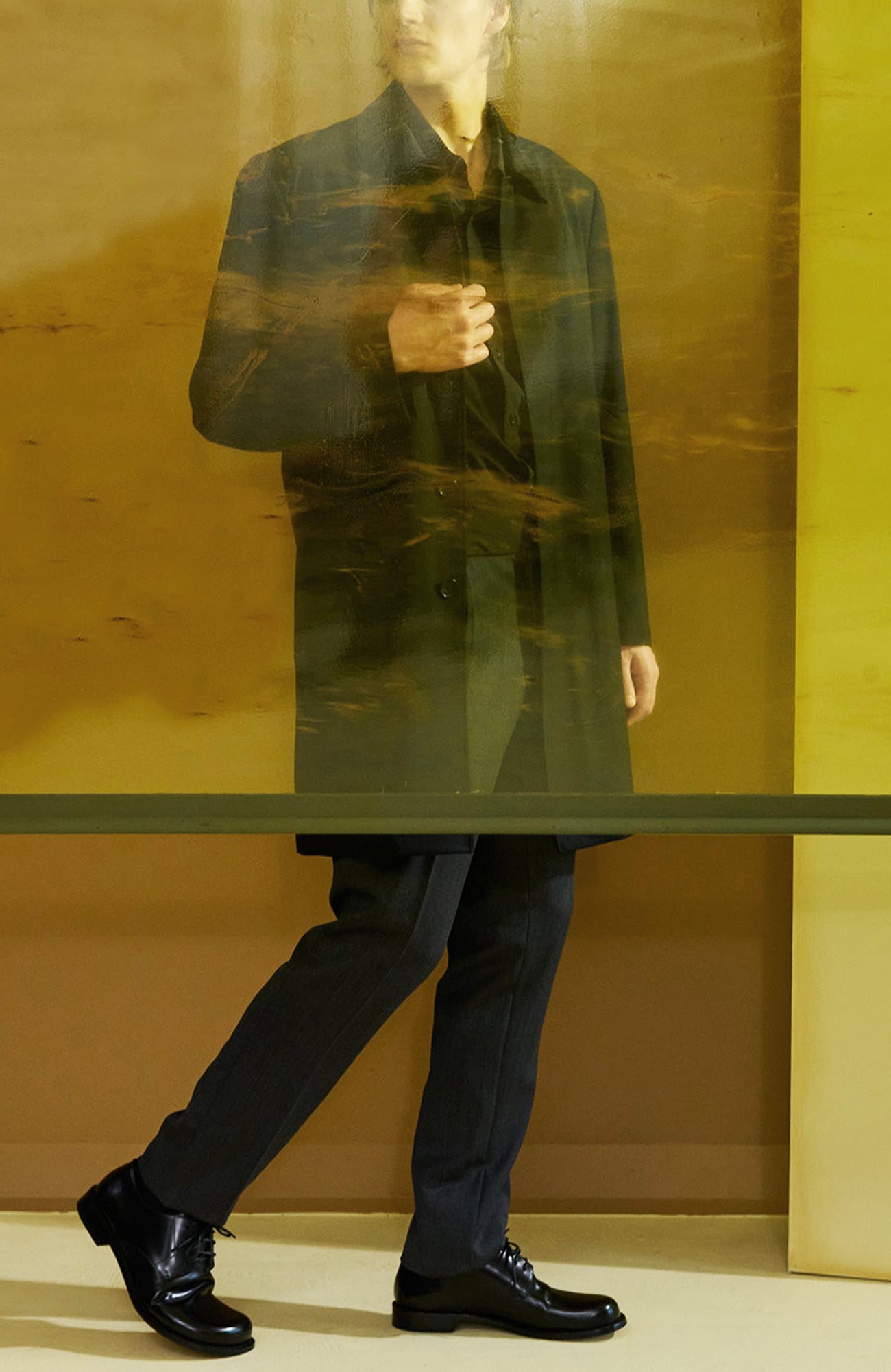 Jax Black Water Repellent Wool Coat