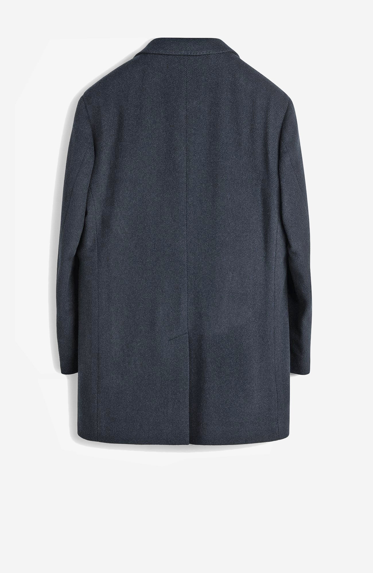 LeClaire Wool & Cashmere Charcoal Twill Car Coat - MENS - Cardinal of Canada - US - LeClaire Wool & Cashmere Charcoal Twill Car Coat