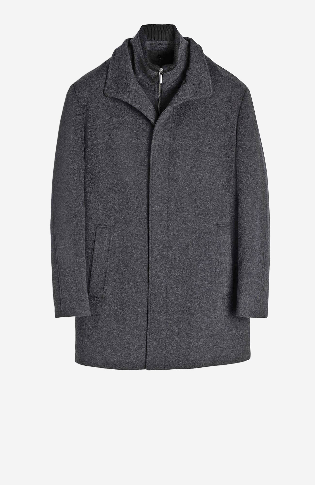 Mont - Royal Charcoal Wool & Cashmere Car Coat - Cardinal of Canada - US - Mont - Royal Charcoal Wool & Cashmere Car Coat