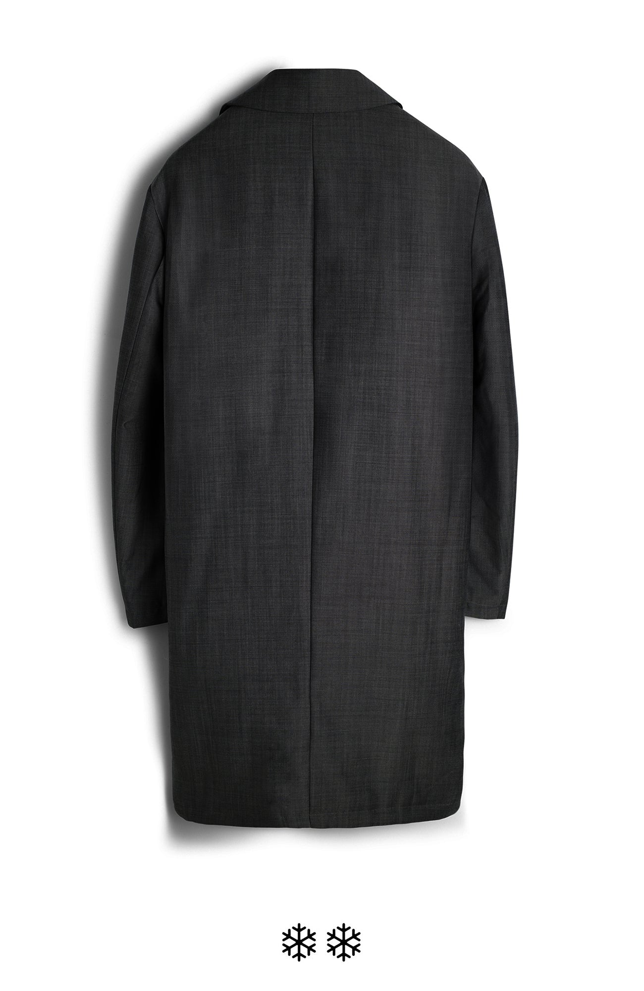 NOAH BLACK WOOL & CASHMERE TOPCOAT - MENS - Cardinal of Canada - US - NOAH WOOL & CASHMERE TOPCOAT 41 inch length