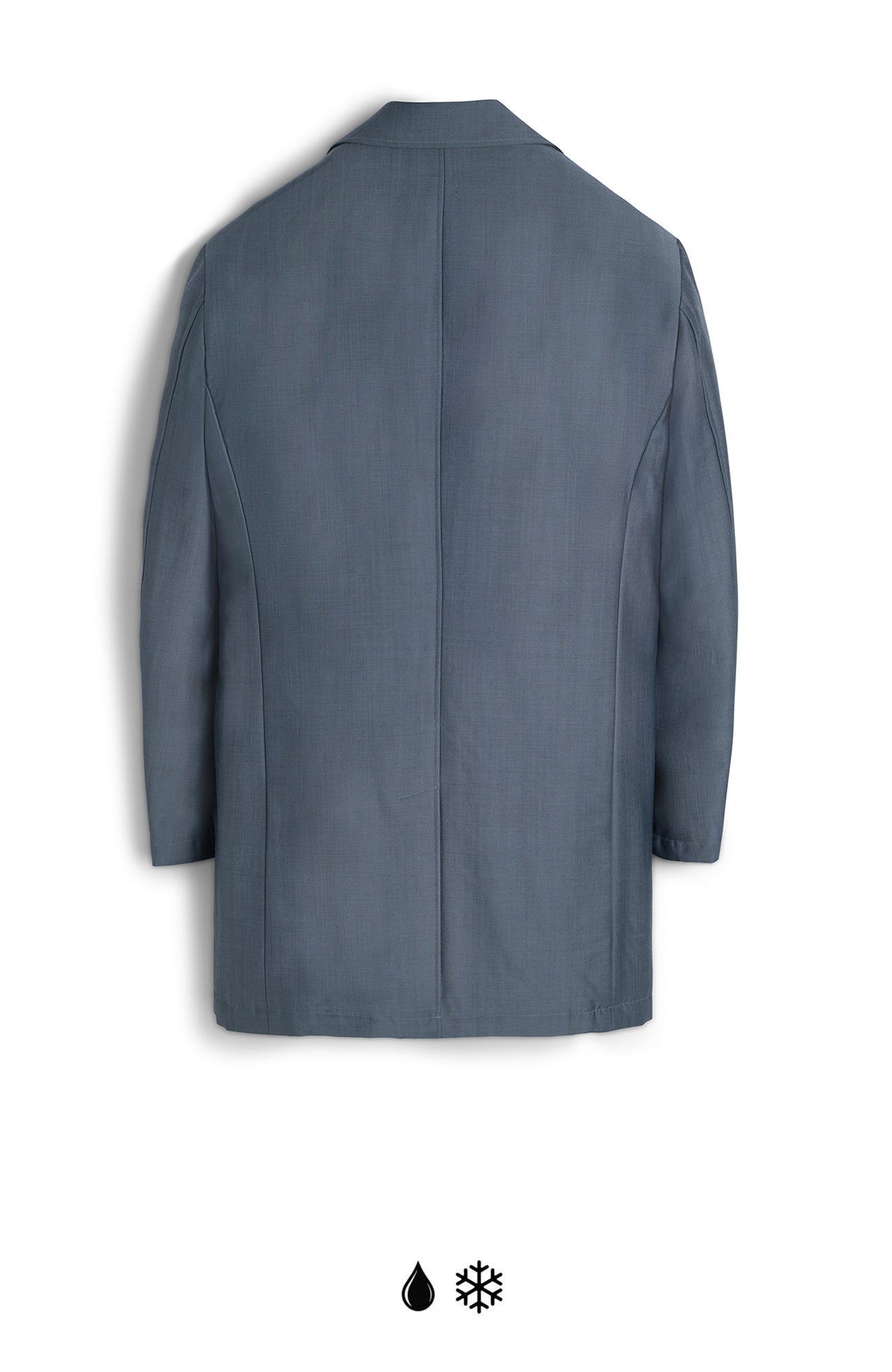 ONIX STEEL BLUE WOOL & MOHAIR TOPCOAT - MENS - Cardinal of Canada - US - ONIX STEEL BLUE WOOL & MOHAIR TOPCOAT