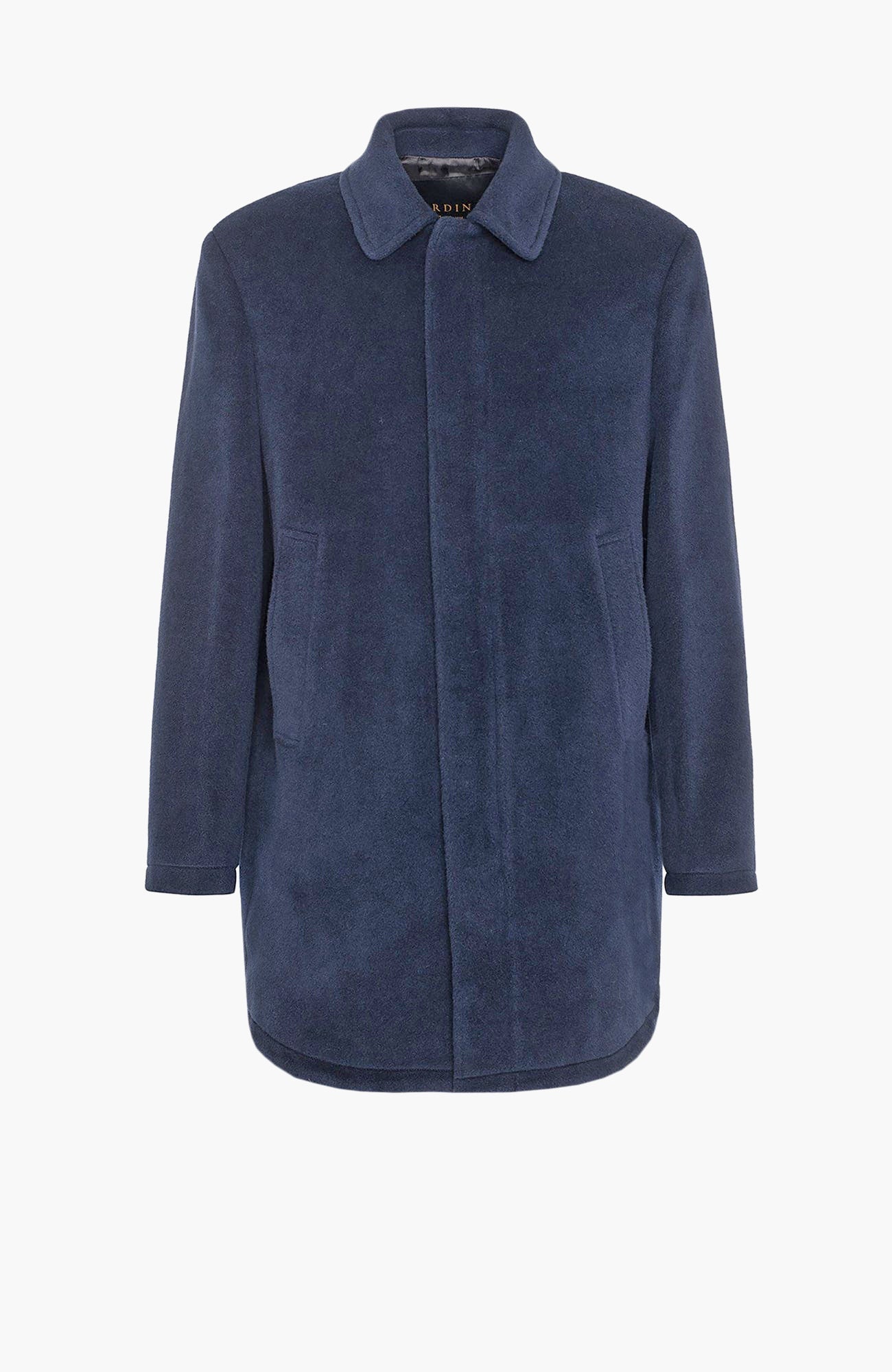 Soda Navy Wool Topcoat - MENS - Cardinal of Canada-US-Soda Navy Wool Topcoat