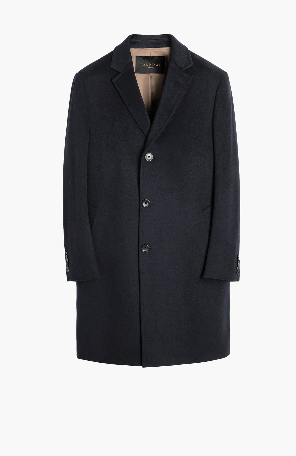 St. Pierre Black Cashmere Topcoat - Cardinal of Canada-US-St. Pierre Black Cashmere Topcoat