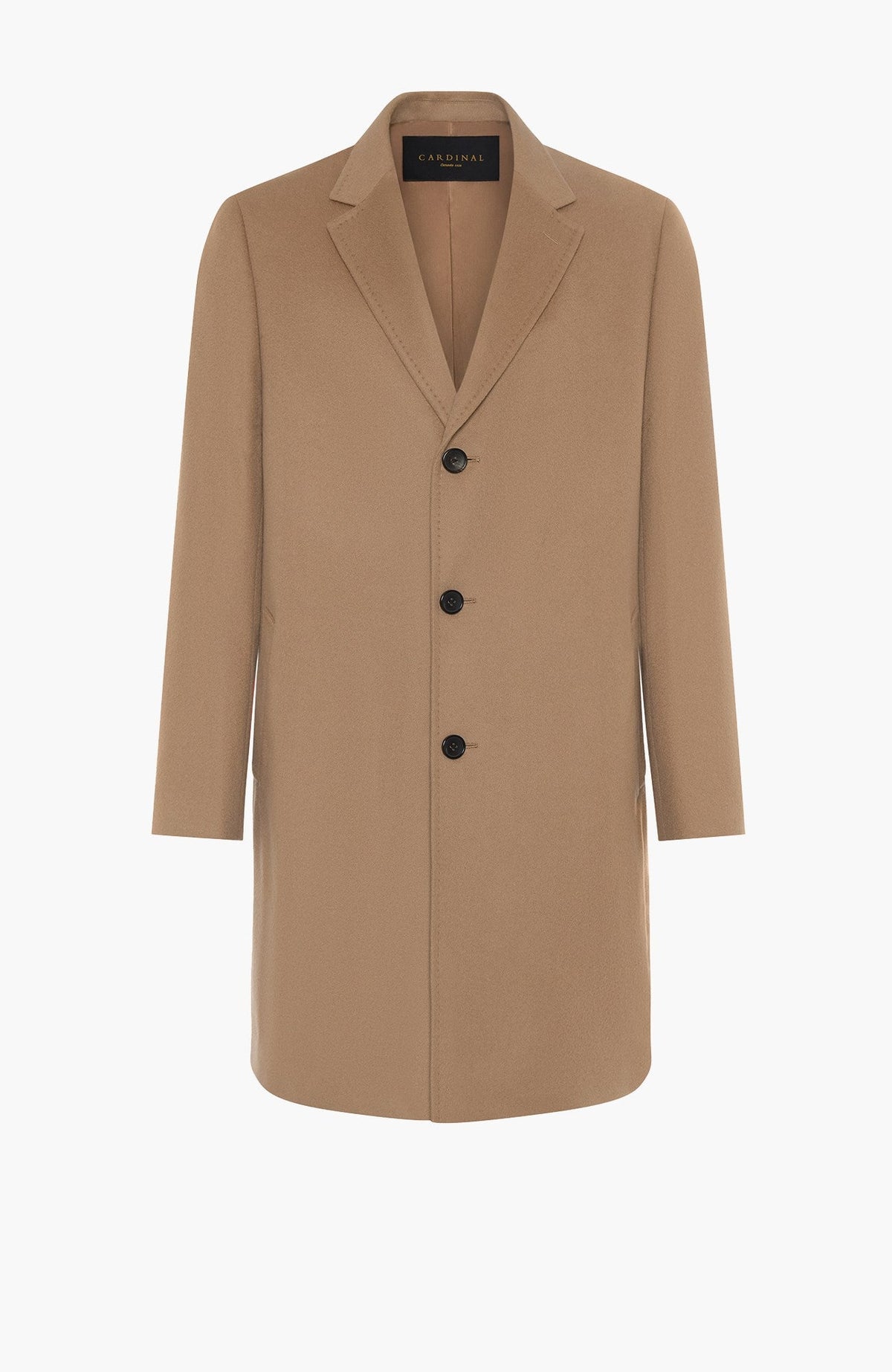 St. Pierre Lightweight Cashmere Topcoat in Camel - MENS - Cardinal of Canada-US-St. Pierre Lightweight Cashmere Topcoat in Camel