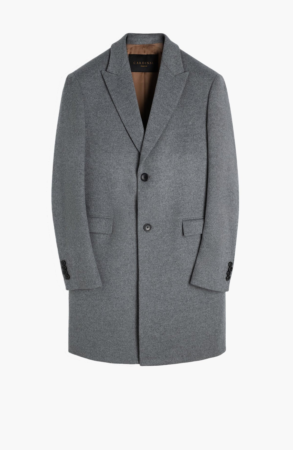 Sutton Light Gray Wool Topcoat - Cardinal of Canada-US-Sutton Light Gray Wool Topcoat