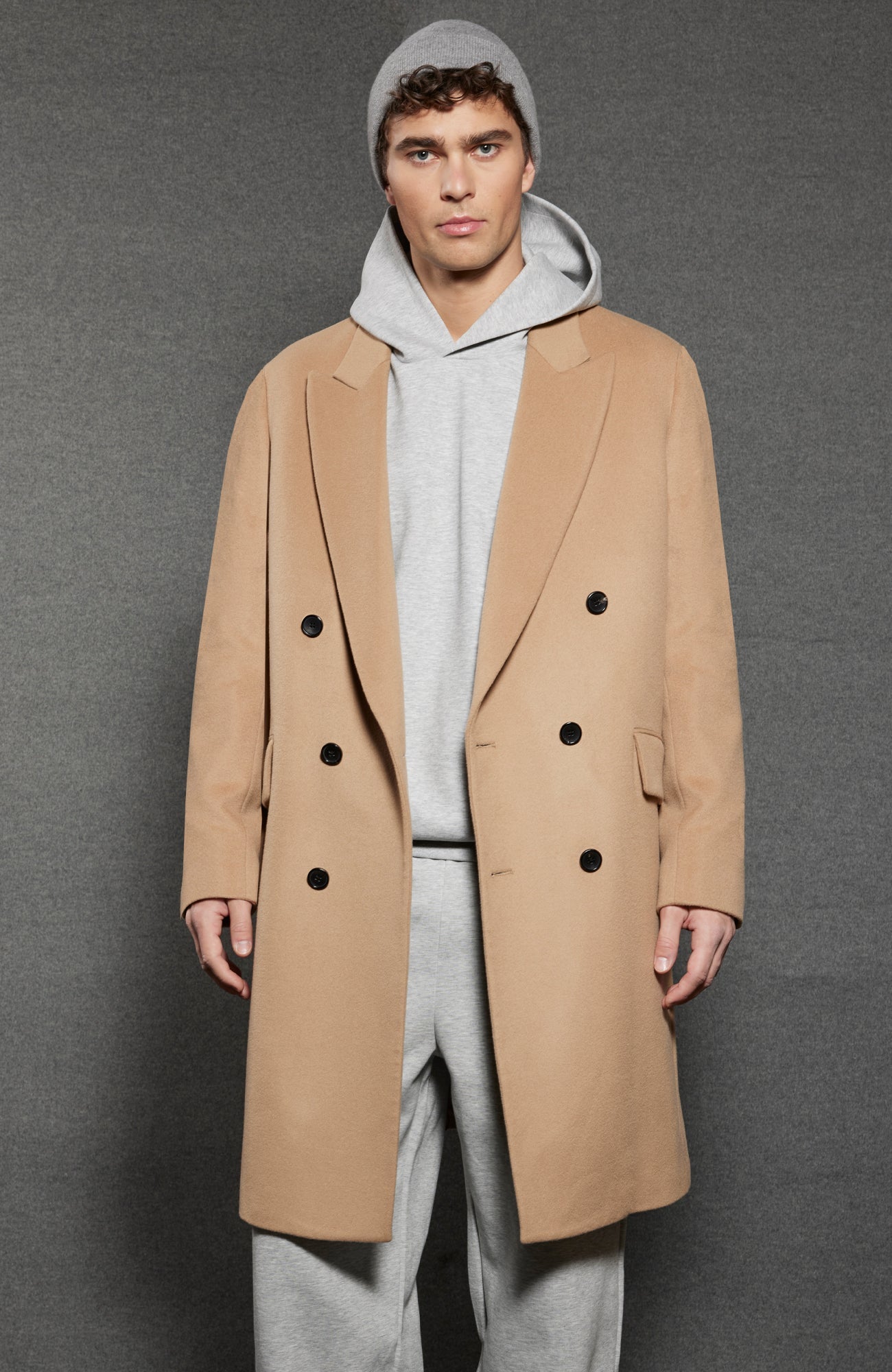 Thomas Wool & Cashmere Camel Overcoat - Cardinal of Canada-US-Thomas Wool & Cashmere Camel Overcoat