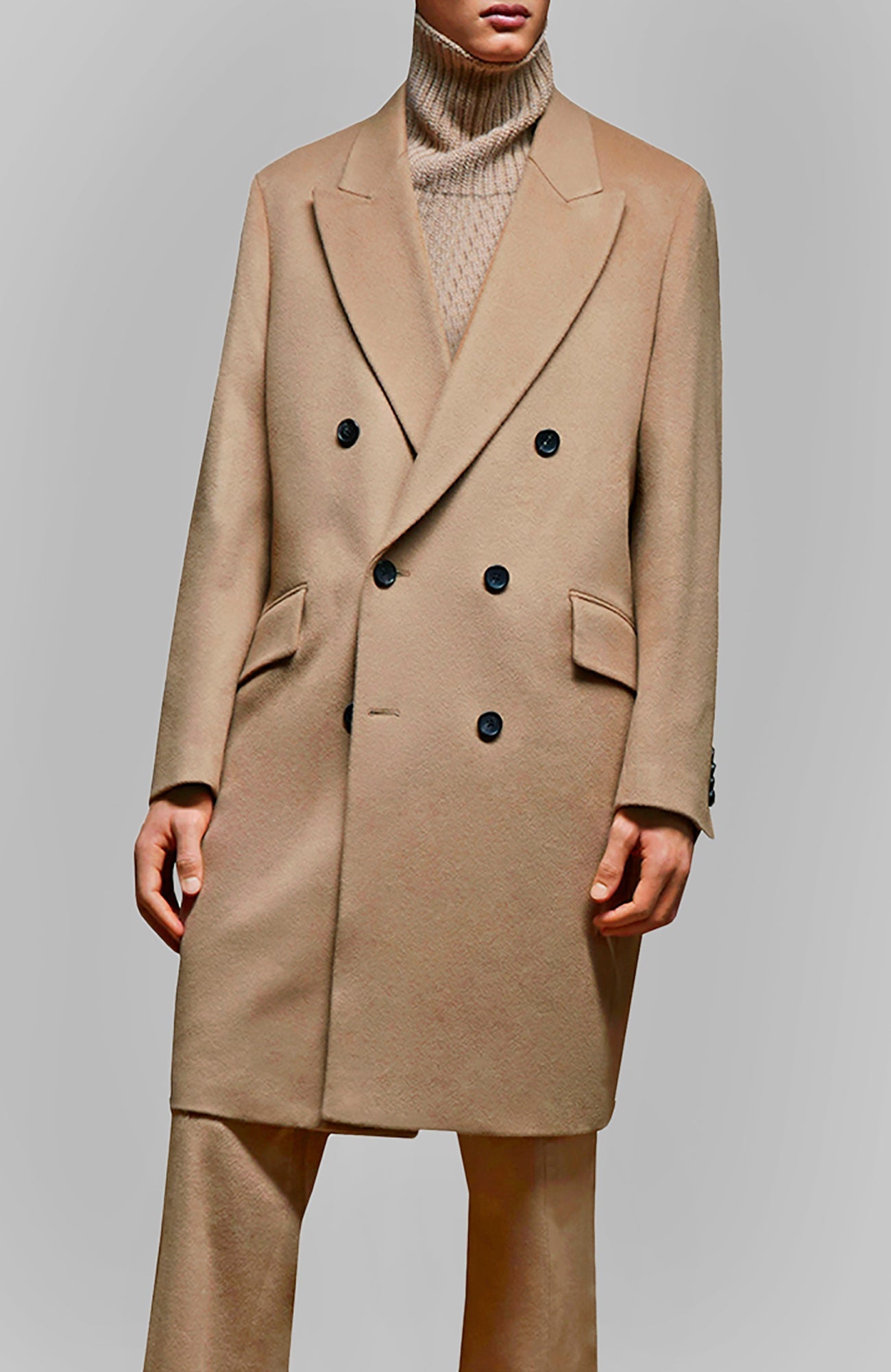 THOMAS WOOL & CASHMERE CAMEL OVERCOAT - Cardinal of Canada - US - THOMAS WOOL & CASHMERE CAMEL OVERCOAT