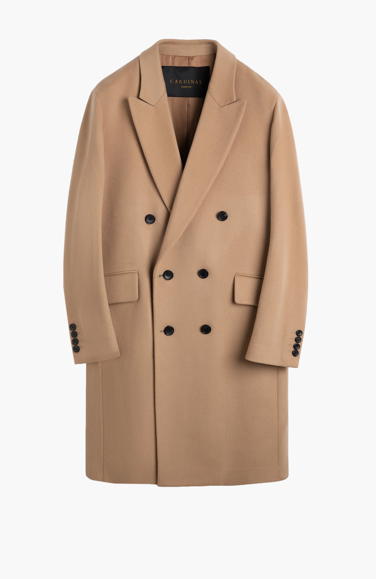 Thomas Wool & Cashmere Camel Overcoat - Cardinal of Canada-US-Thomas Wool & Cashmere Camel Overcoat