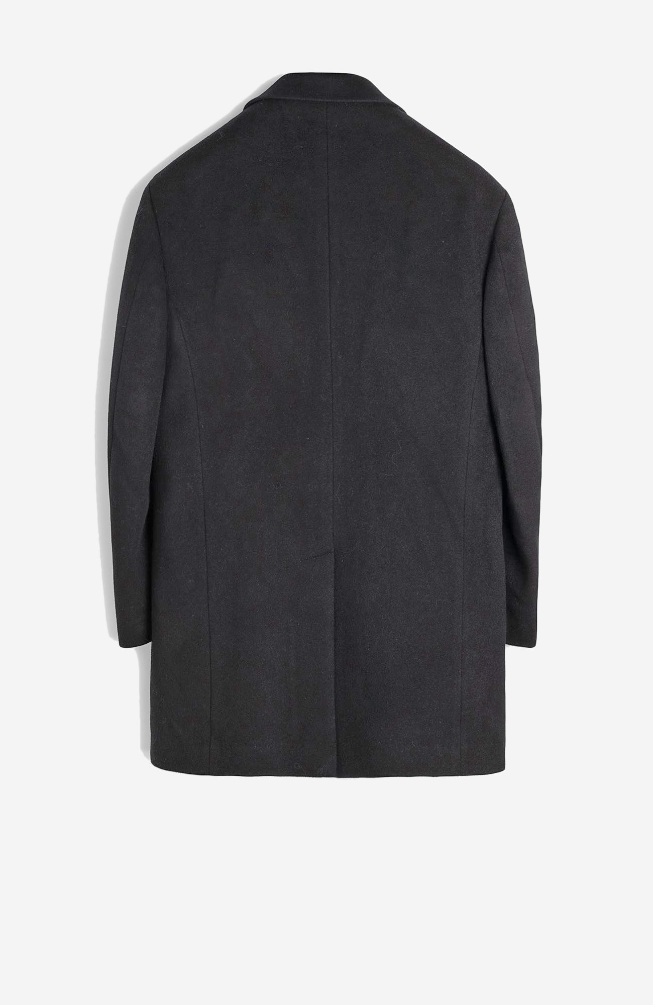 Trenton Black Wool & Cashmere Topcoat - Cardinal of Canada - US - Trenton Black Wool & Cashmere Topcoat