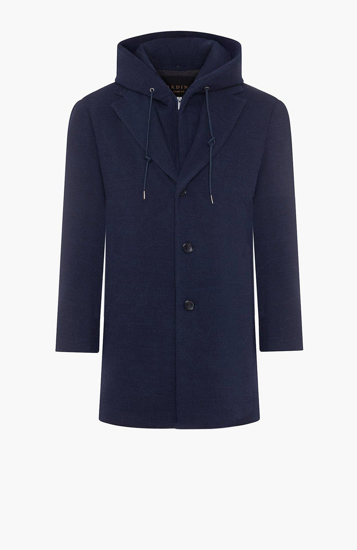 Tyson Navy Wool & Cashmere Topcoat - MENS - Cardinal of Canada-US-Tyson Navy Wool & Cashmere Topcoat