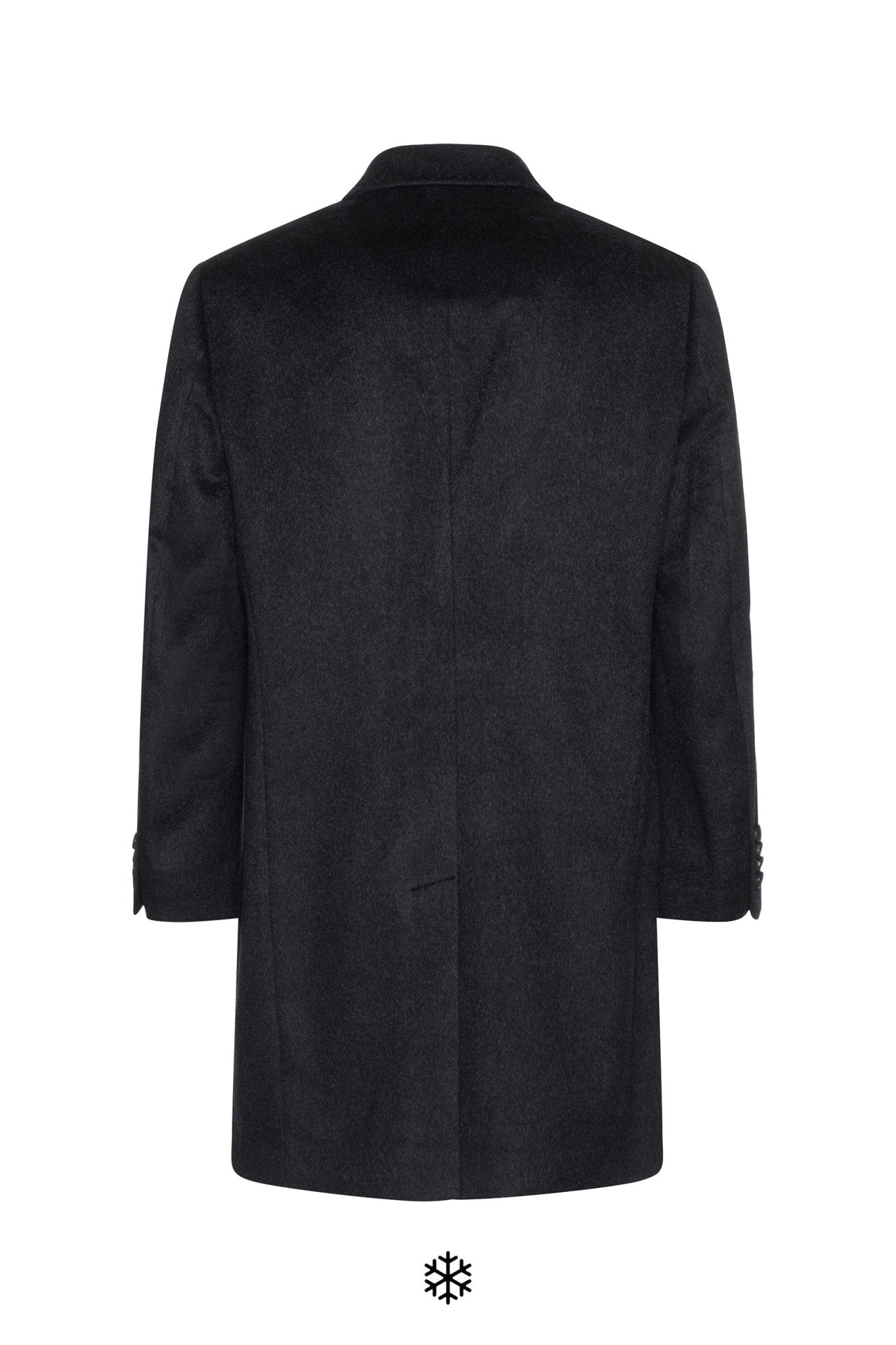 ST-PIERRE CHARCOAL CASHMERE OVERCOAT - Cardinal of Canada-US-ST-PIERRE Charcoal CASHMERE TOPCOAT
